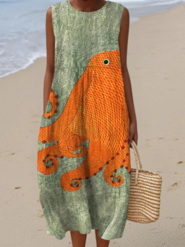 Abito Midi Tess™ Oceanic